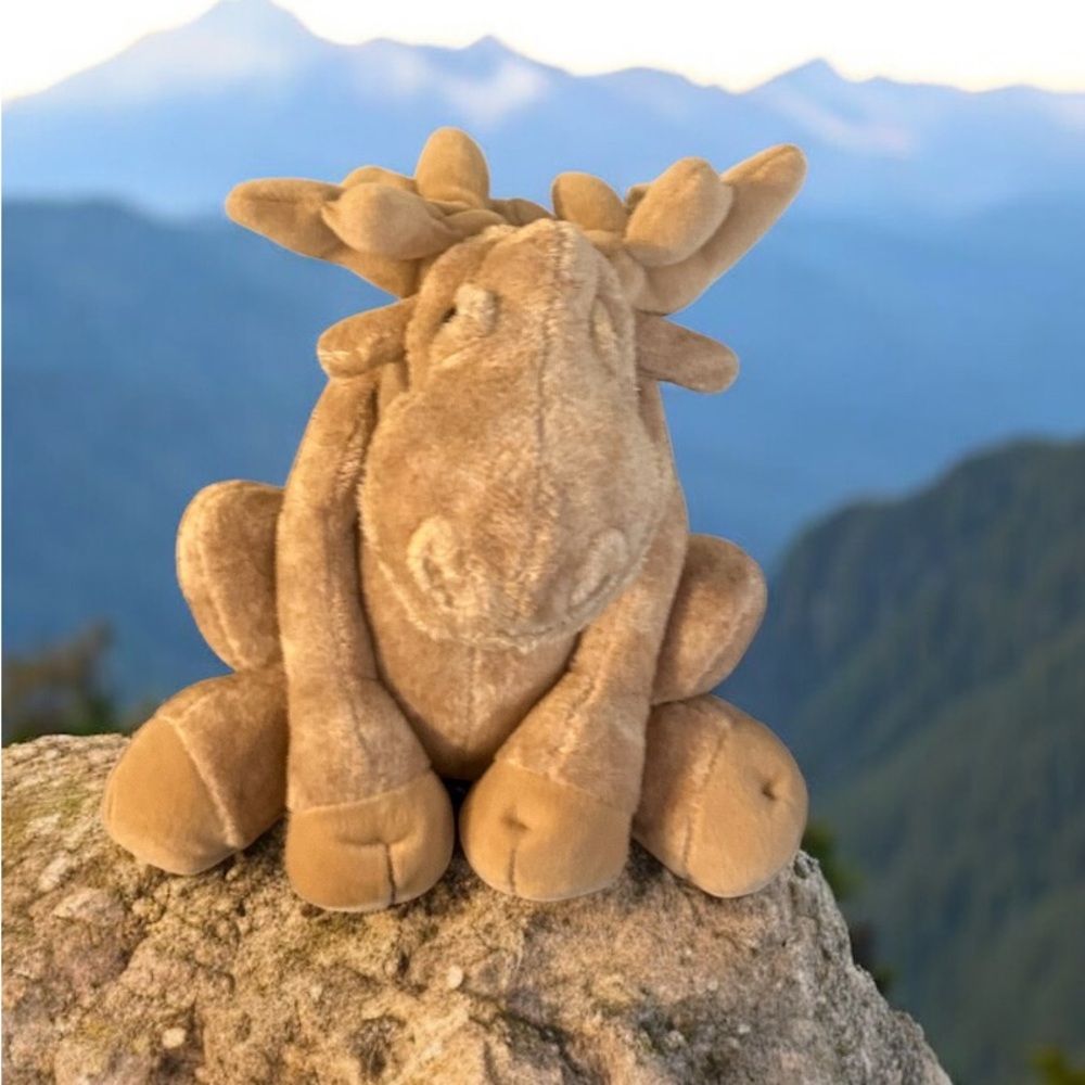 Cuddly Quarry Critters Moolah Moose Plush 10" 2003 Stuffed Animal Toy